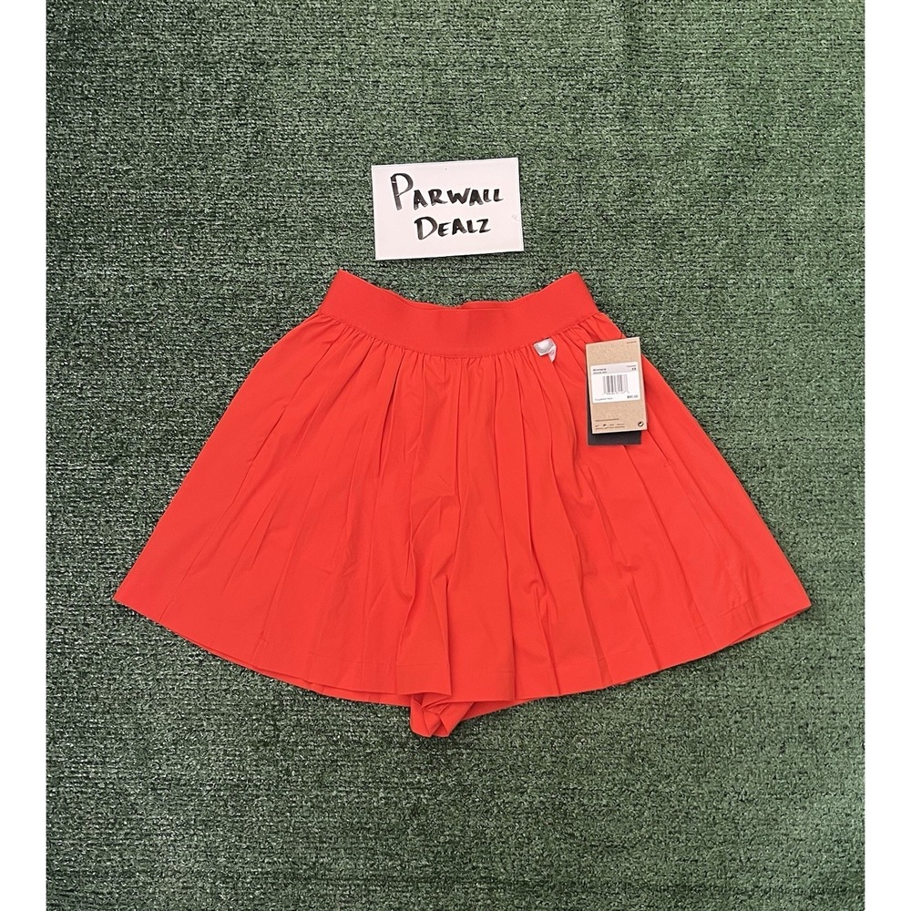 Nike 24.7 Perfect Stretch High Waisted Pleated Shorts Picante Red Women's XS‎